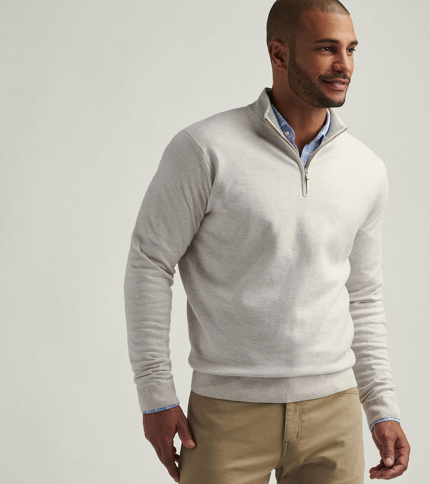 Coolspun Cotton Quarter-Zip Jumper image number 2
