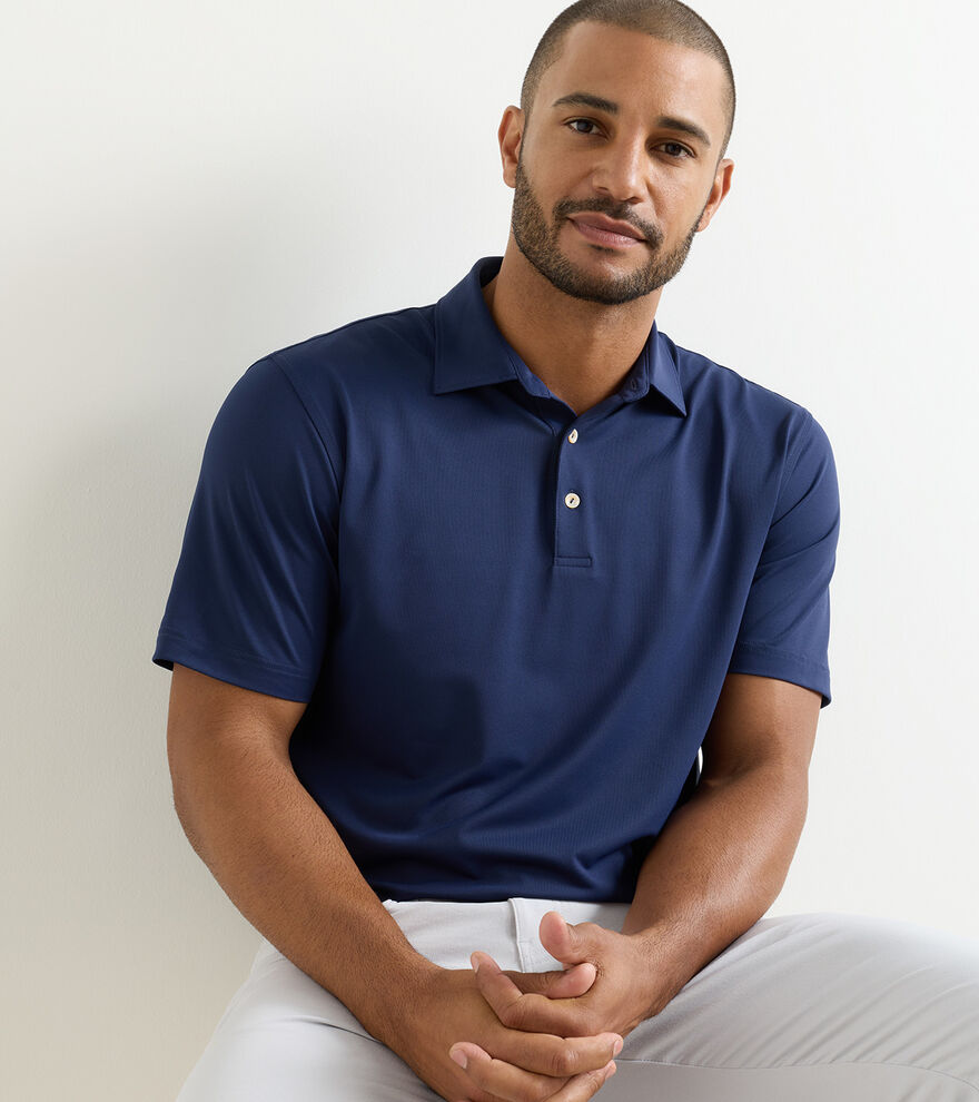 Solid Performance Mesh Polo - Alternate Image 1