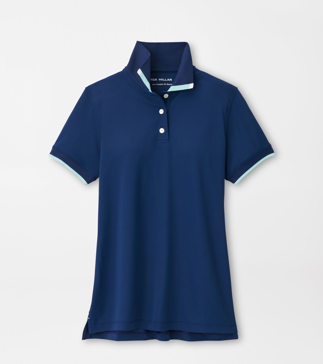 Pique mesh polo top
