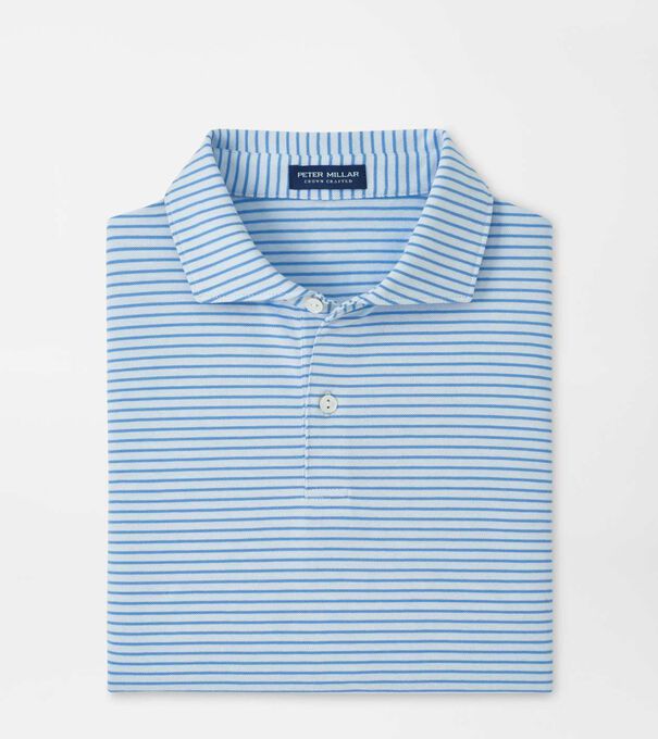 Albatross Stripe Cotton-Blend Piqu&eacute; Polo