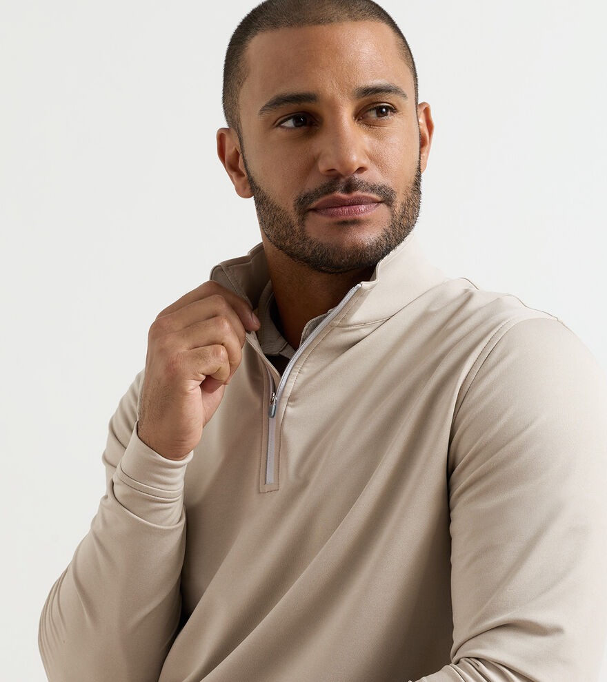 Perth M&eacute;lange Performance Quarter-Zip image number 6