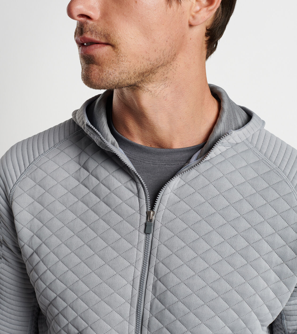 Quilted hoodie outlet