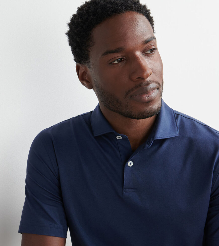 Albatross Cotton-Blend Piqu&eacute; Polo image number 5