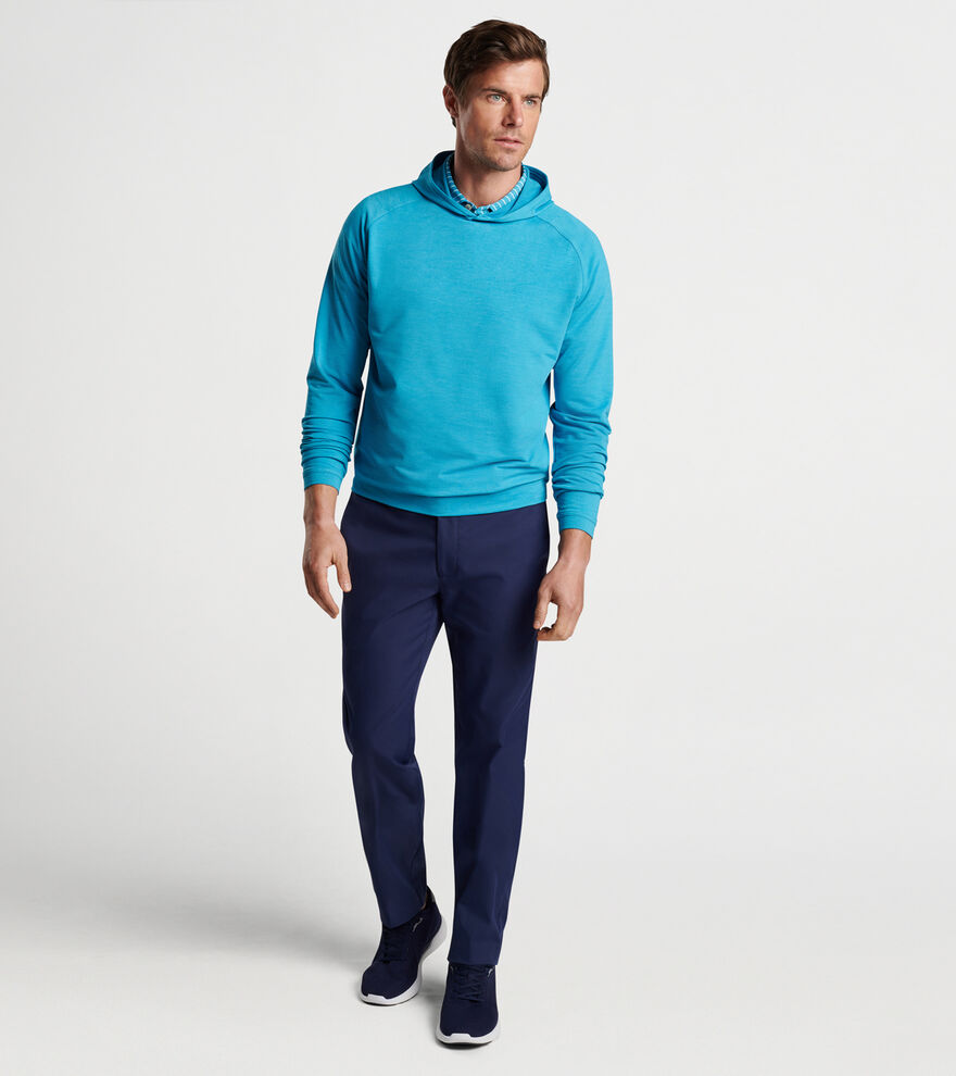 Peter Millar Men's Pine Sugar Stripe Performance Hoodie - Windsor Blue