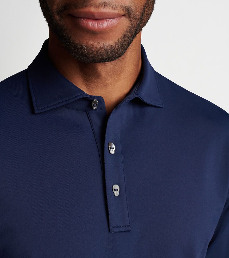 Solid Performance Jersey Polo (Edwin Spread Collar) Men's Polo Shirts Peter Millar