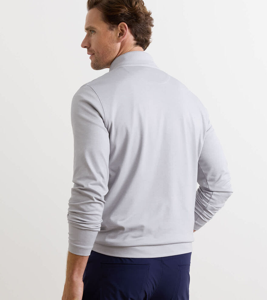 Albatross Cotton-Blend Piqu&eacute; Quarter-Zip image number 3