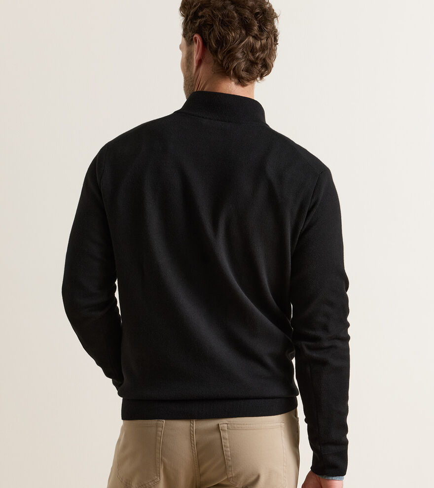 Coolspun Lite Cotton Quarter-Zip Jumper image number 3