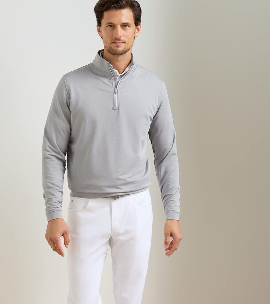 Perth M&eacute;lange Performance Quarter-Zip - Alternate Image 1