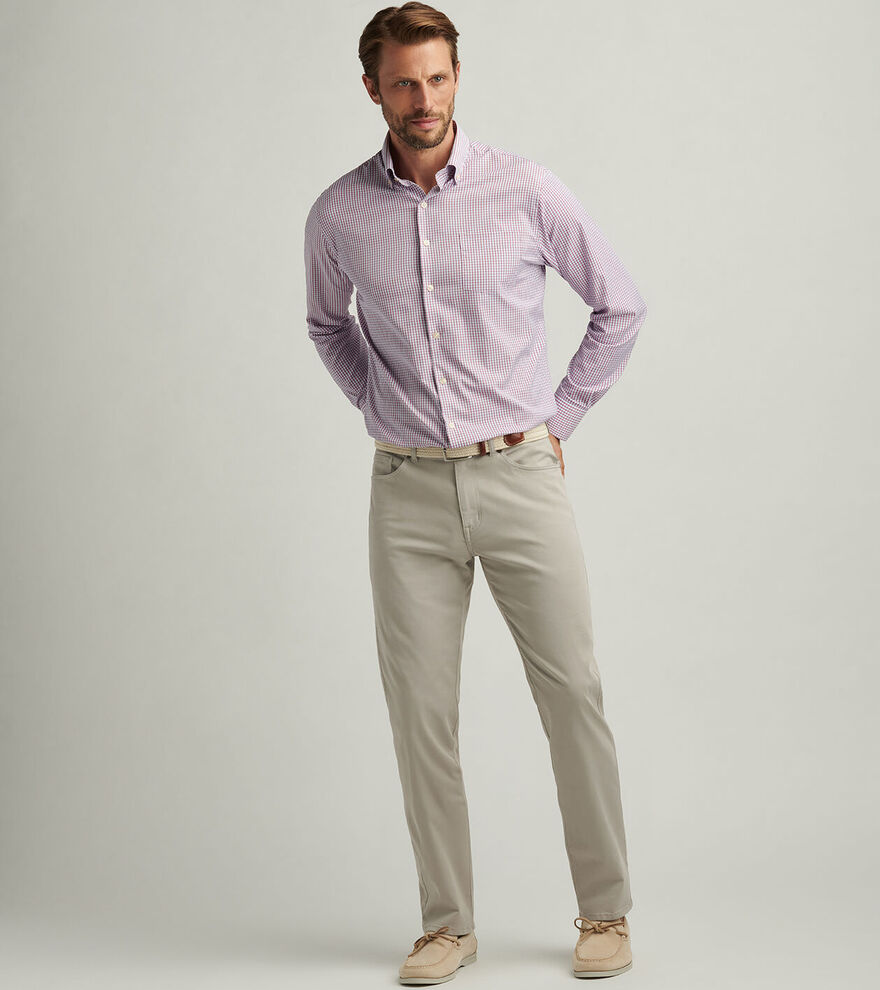 Signature Sateen Five-Pocket Trouser | Men's Trousers | Peter Millar