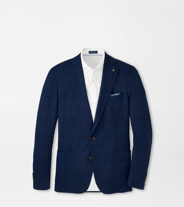 Barrett Knit Windowpane Blazer
