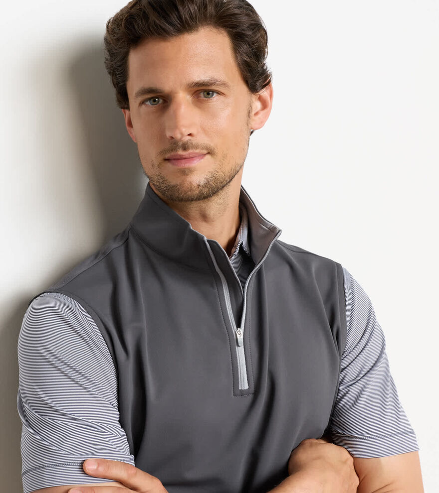 Galway Stretch Loop Terry Quarter-Zip Gilet image number 5