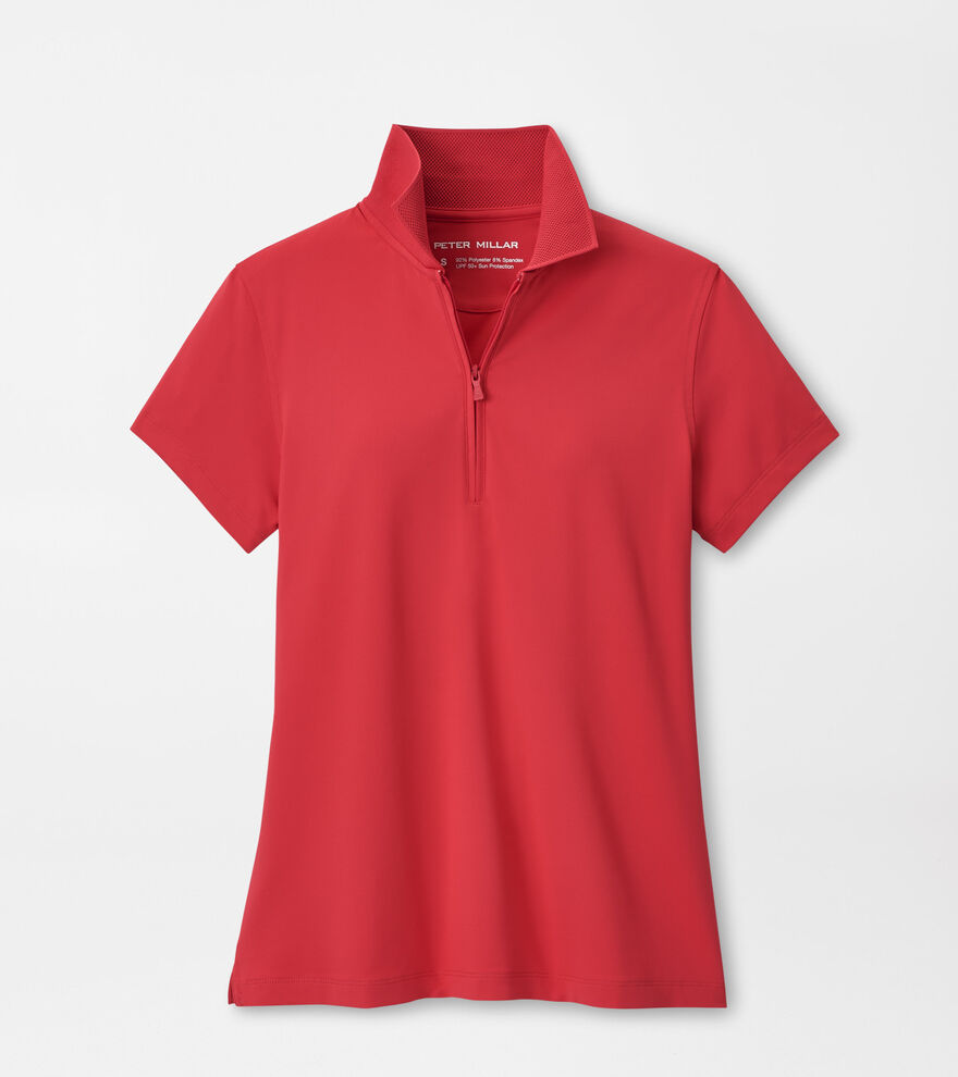 Keswick Zip Neck Short Sleeve Polo image number 1