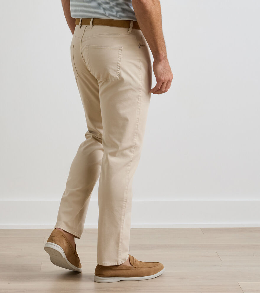 Signature Sateen Five-Pocket Trouser image number 3