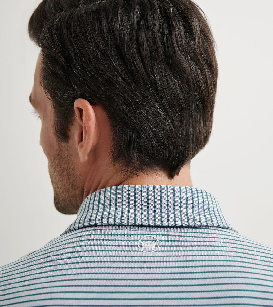Albatross Cotton-Blend Piqu&eacute; Stripe Polo image number 4
