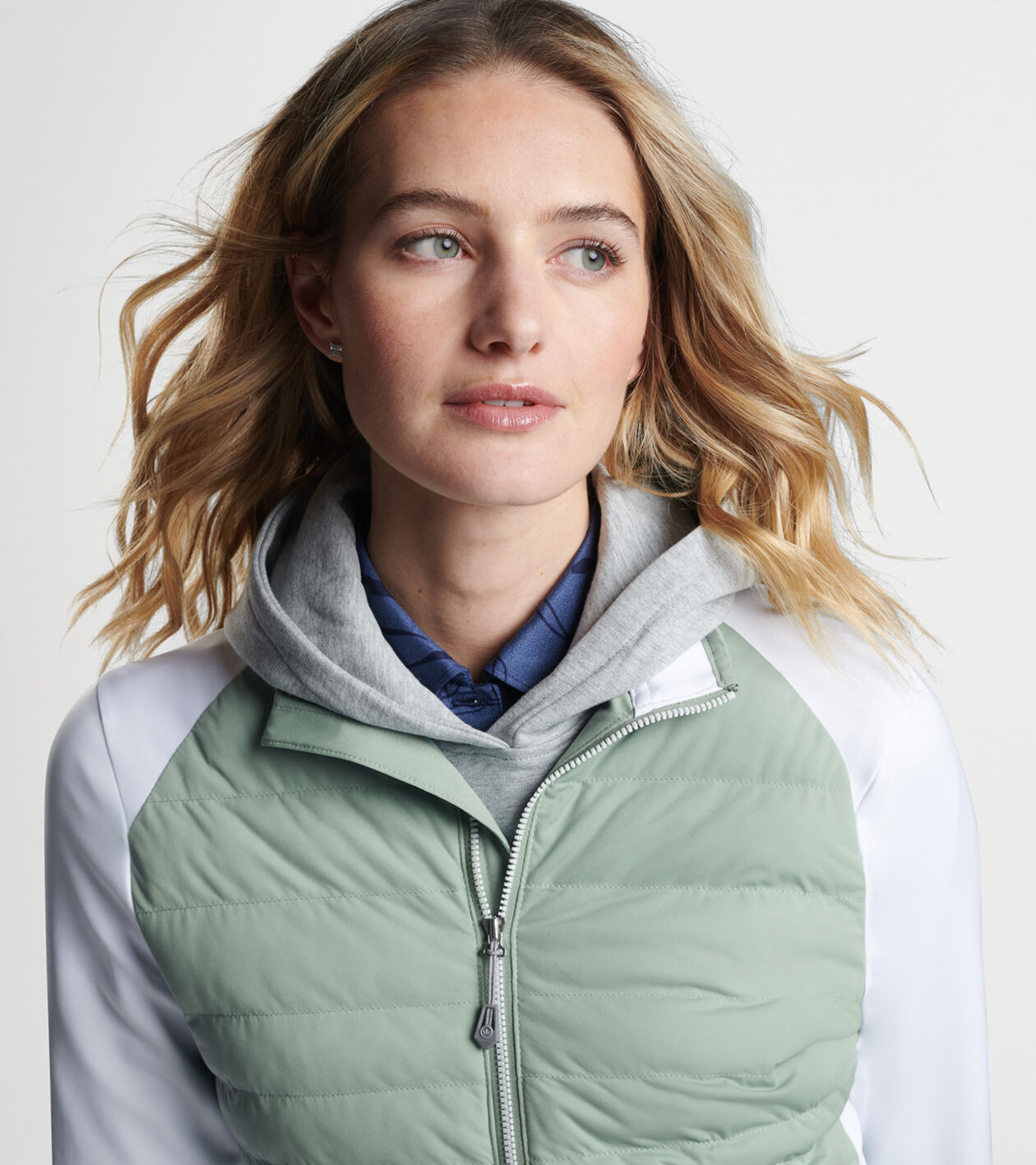 Merge stretch full zip hybrid jacket sale