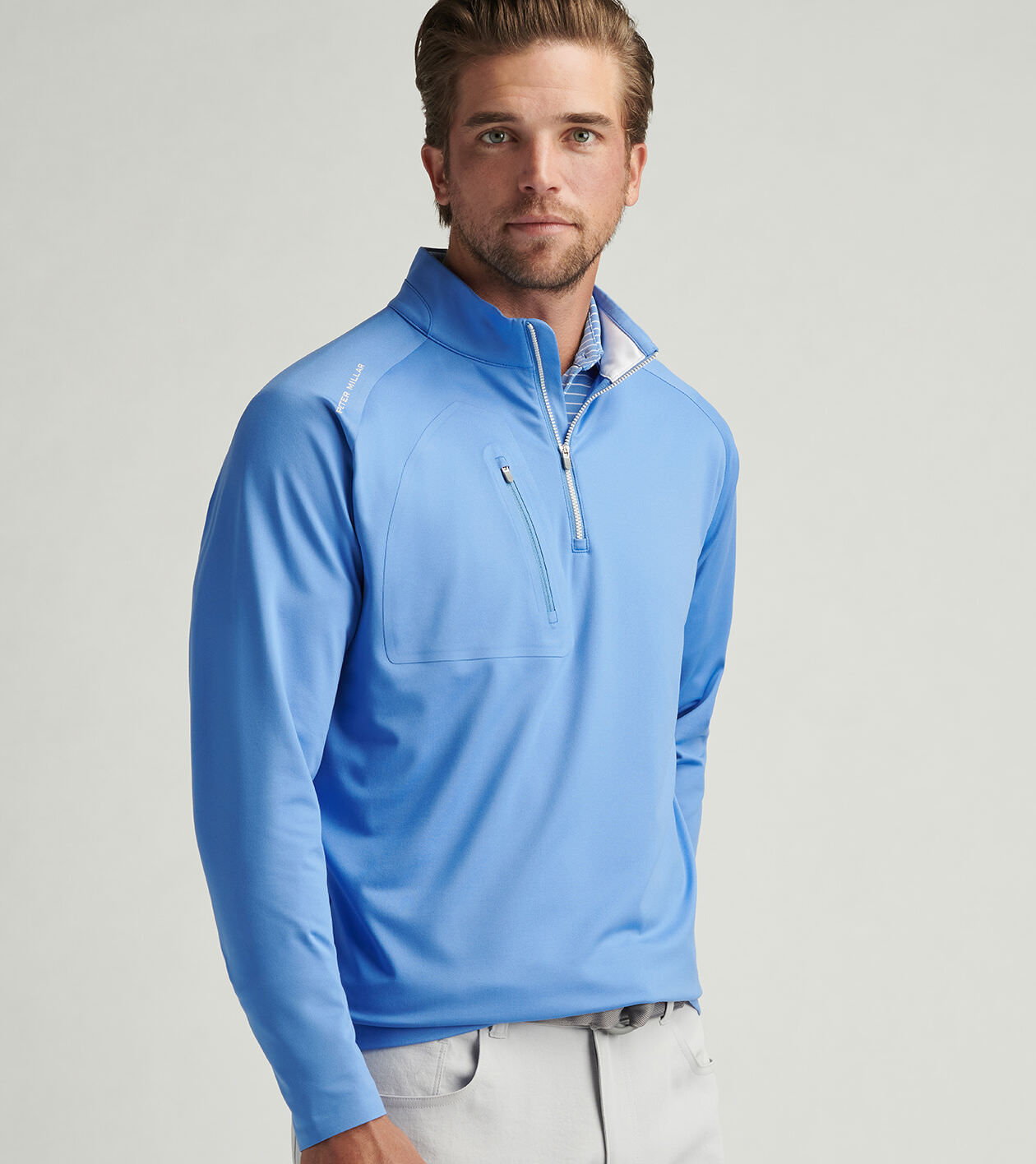 送料無料 いつまで Verge Performance Quarter-Zip | Men's Pullovers | Peter Millar 小物