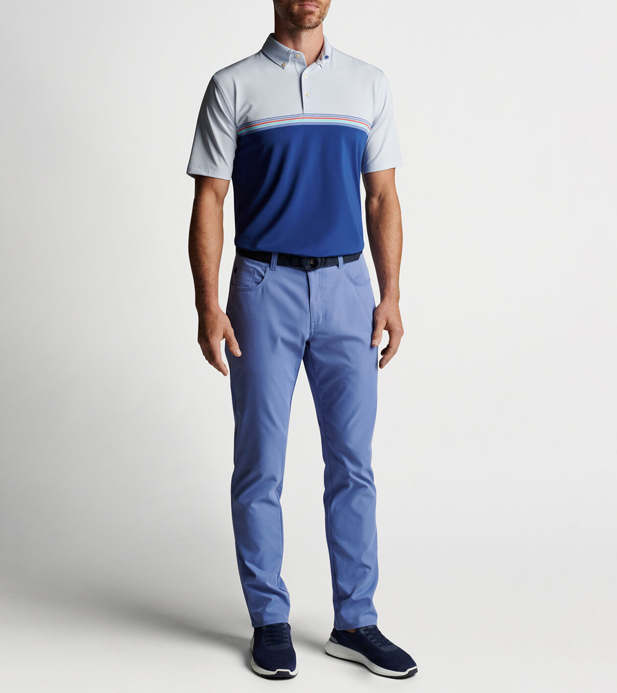 Campbell Performance Jersey Polo Men s Polo Shirts Peter Millar