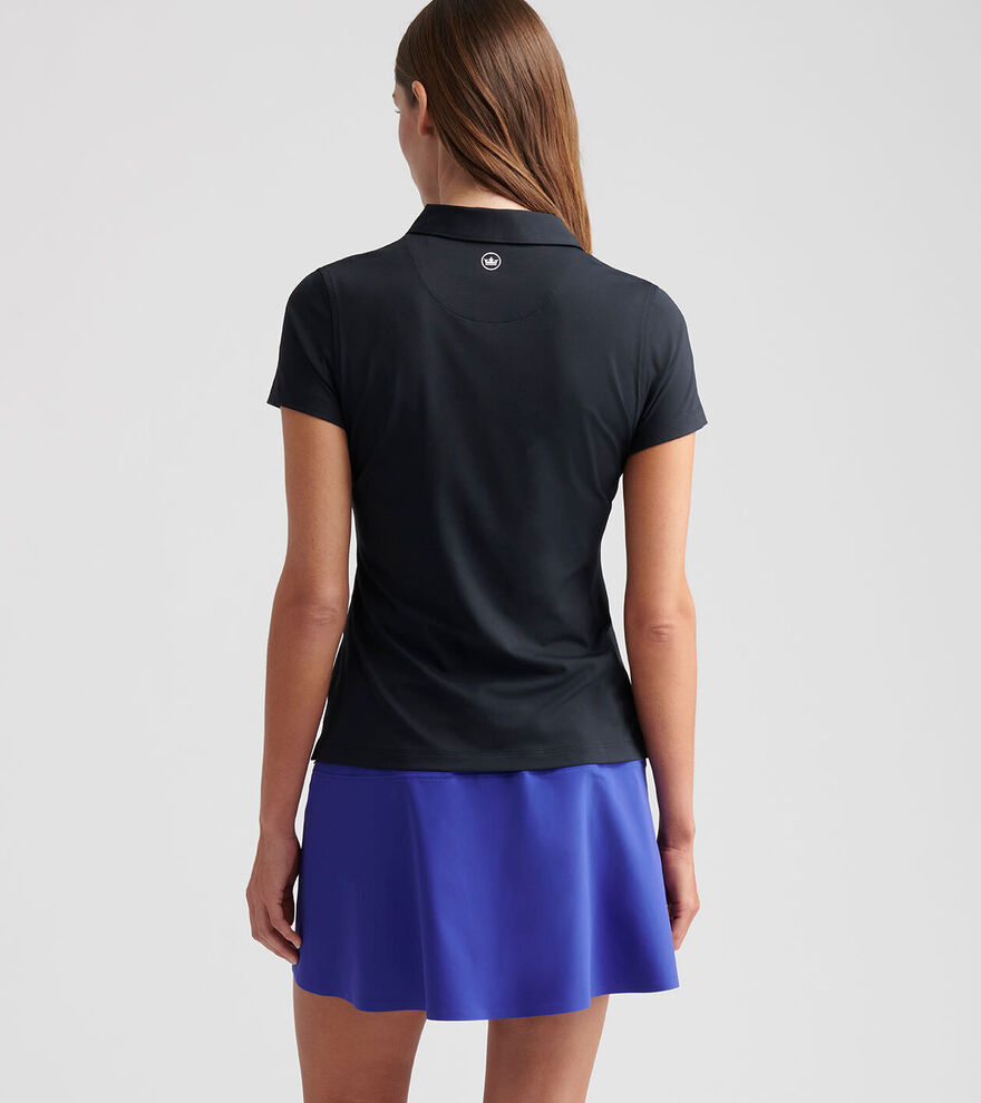 Women's Short Sleeve Button Polo image number 3