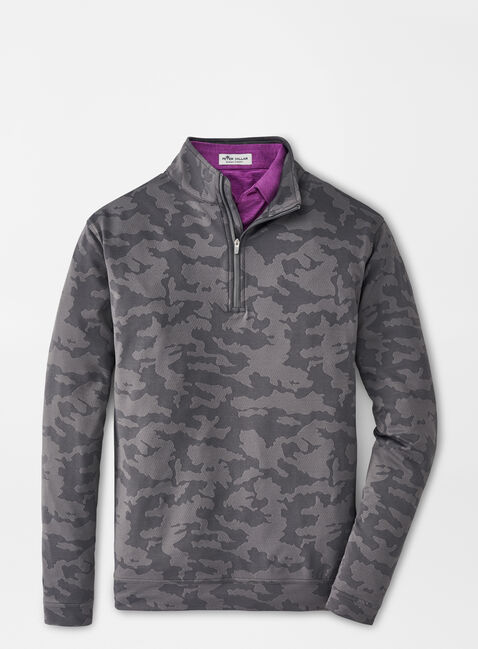 Perth Camo Performance Quarter Zip Peter Millar