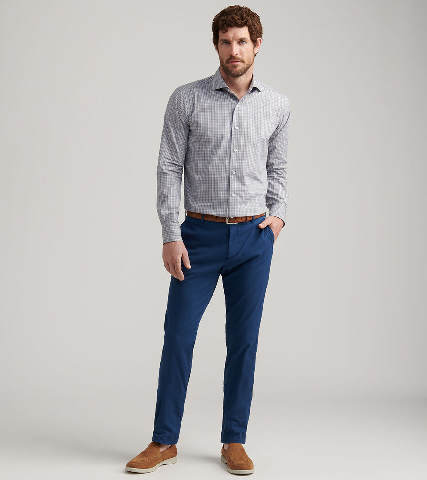 Carlyle Flat Front Chino Trouser - Alternate Image 1