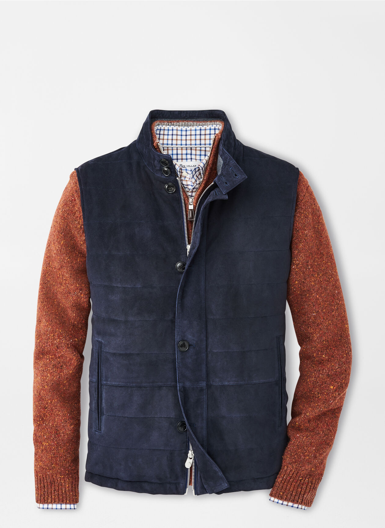 Suede hot sale quilted vest