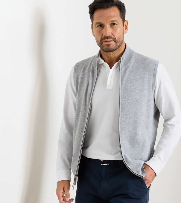 Coolspun Lite Full-Zip Sleeveless Jumper - Alternate Image 1
