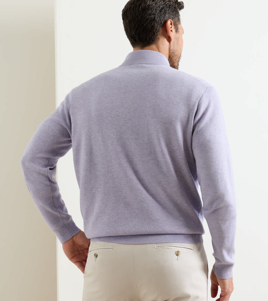 Coolspun Lite Cotton Quarter-Zip Jumper image number 3
