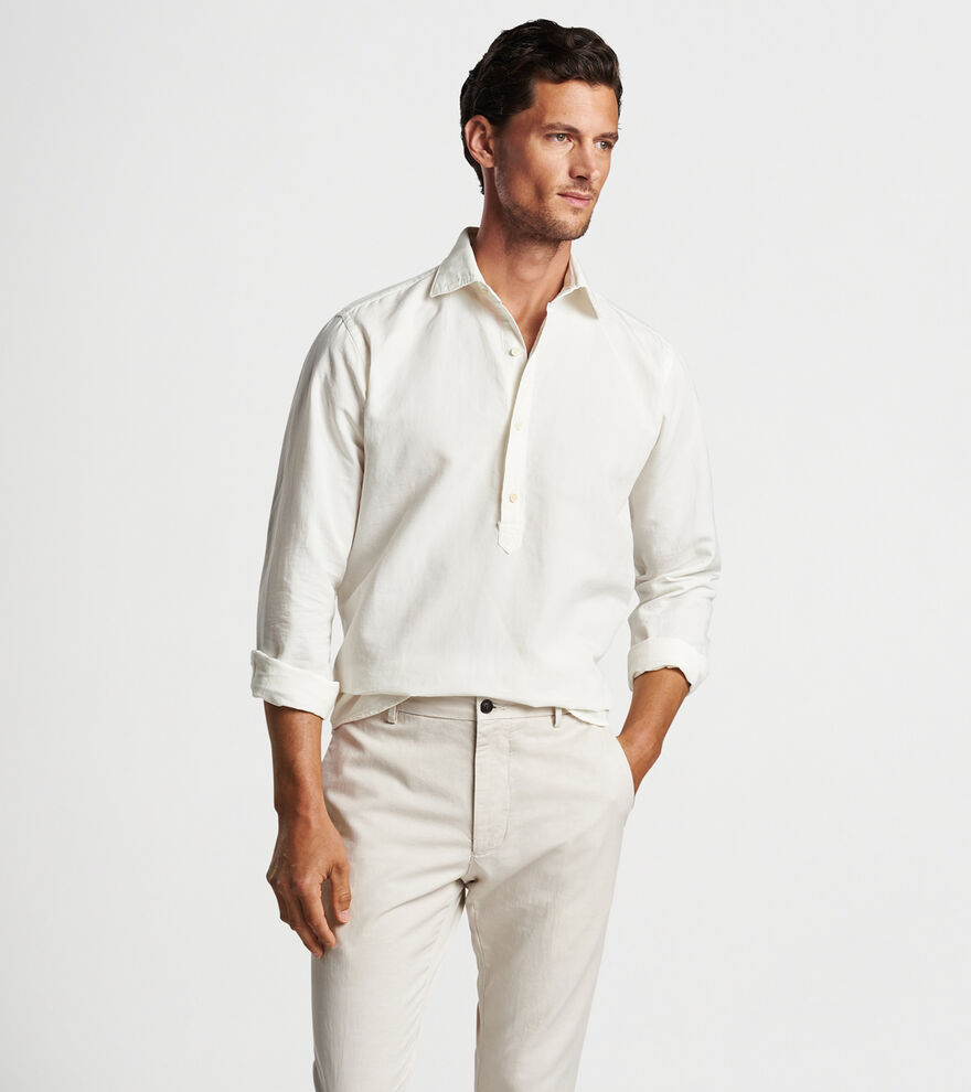 Teo Cotton Linen Blend Shirt image number 5
