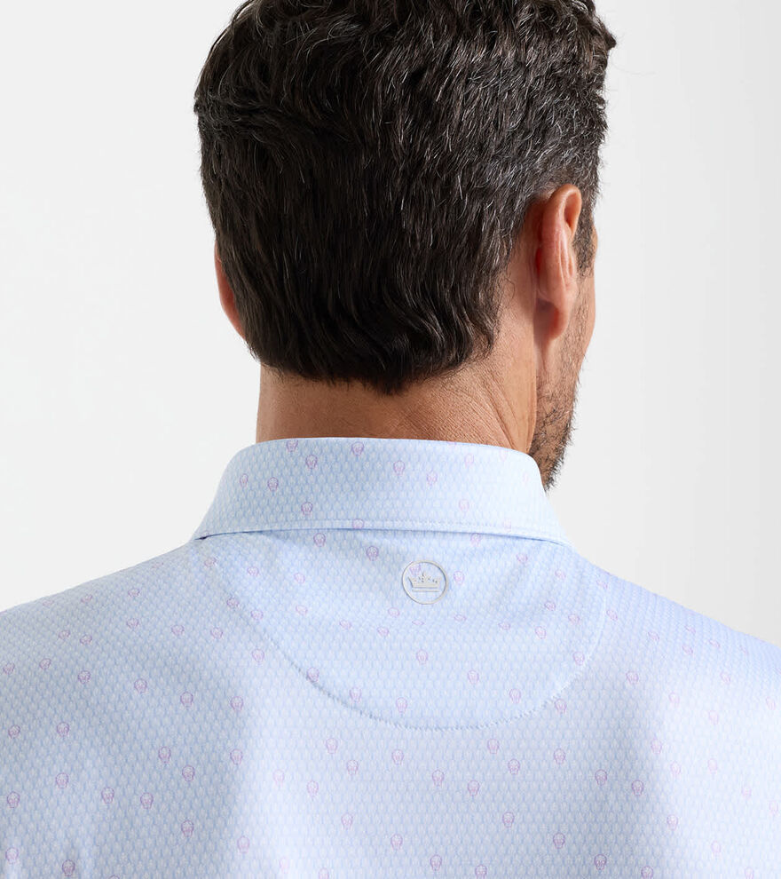 Geo Skull Performance Jersey Polo image number 4