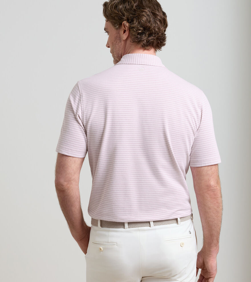 Albatross Stripe Cotton-Blend Piqu&eacute; Polo image number 3