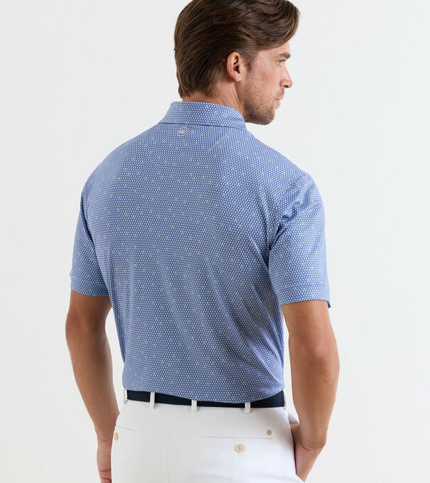 Geo Skull Performance Jersey Polo