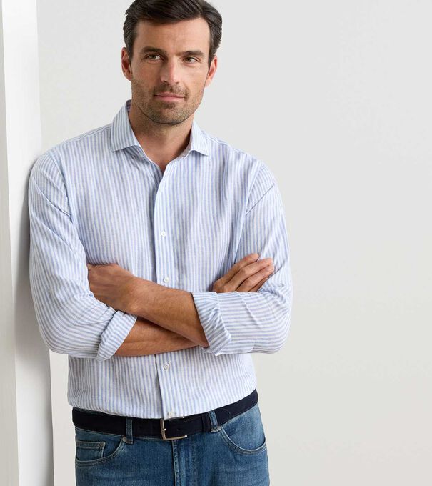 Astino Lino Stripe Shirt - Alternate Image 1