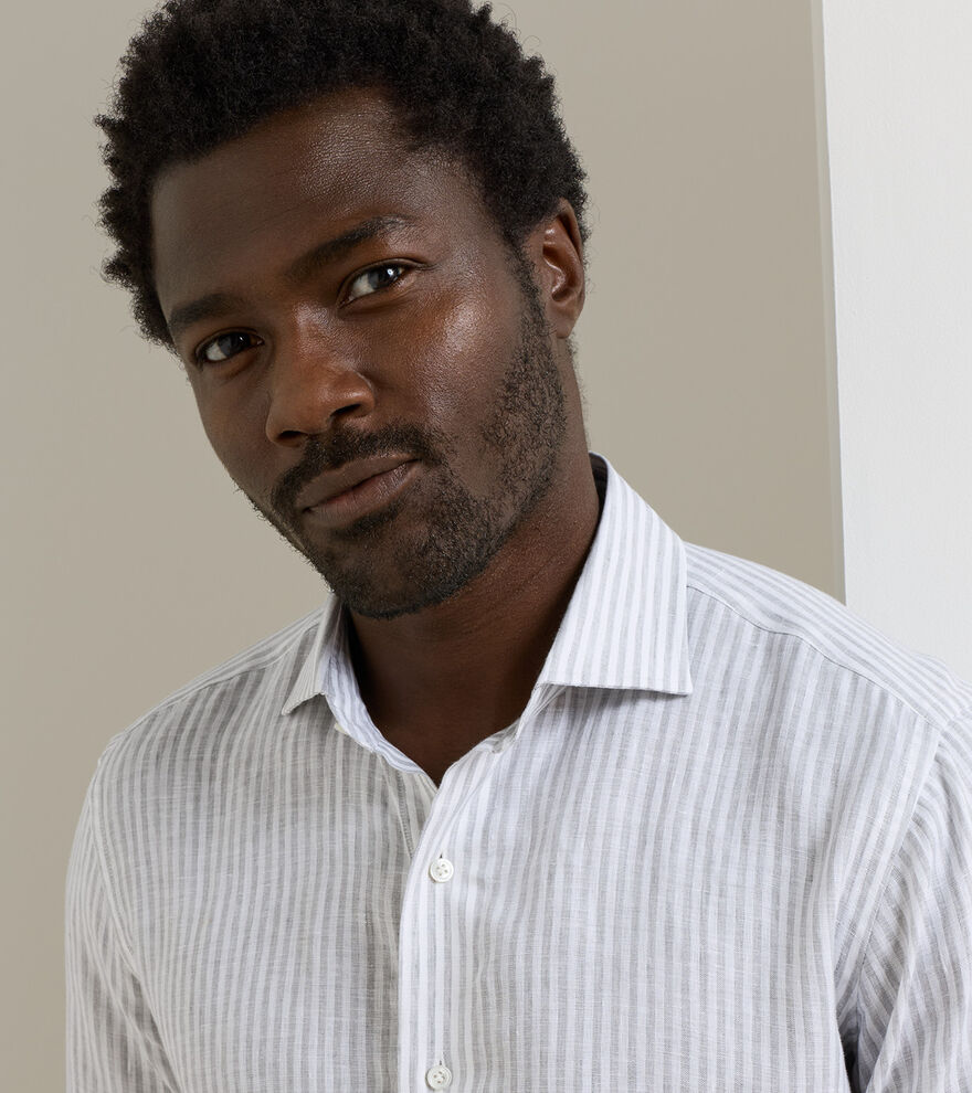 Astino Lino Stripe Shirt image number 5