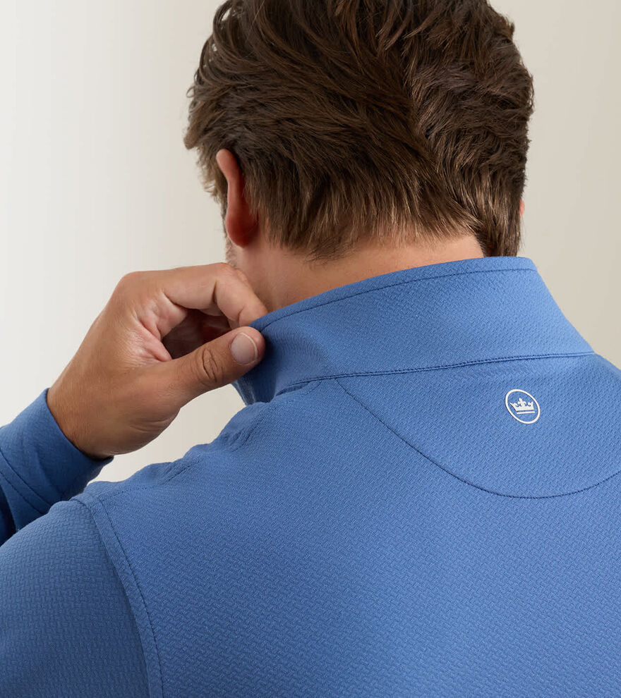 Perth Cross-Hatch Performance Quarter-Zip - Alternate Image 3