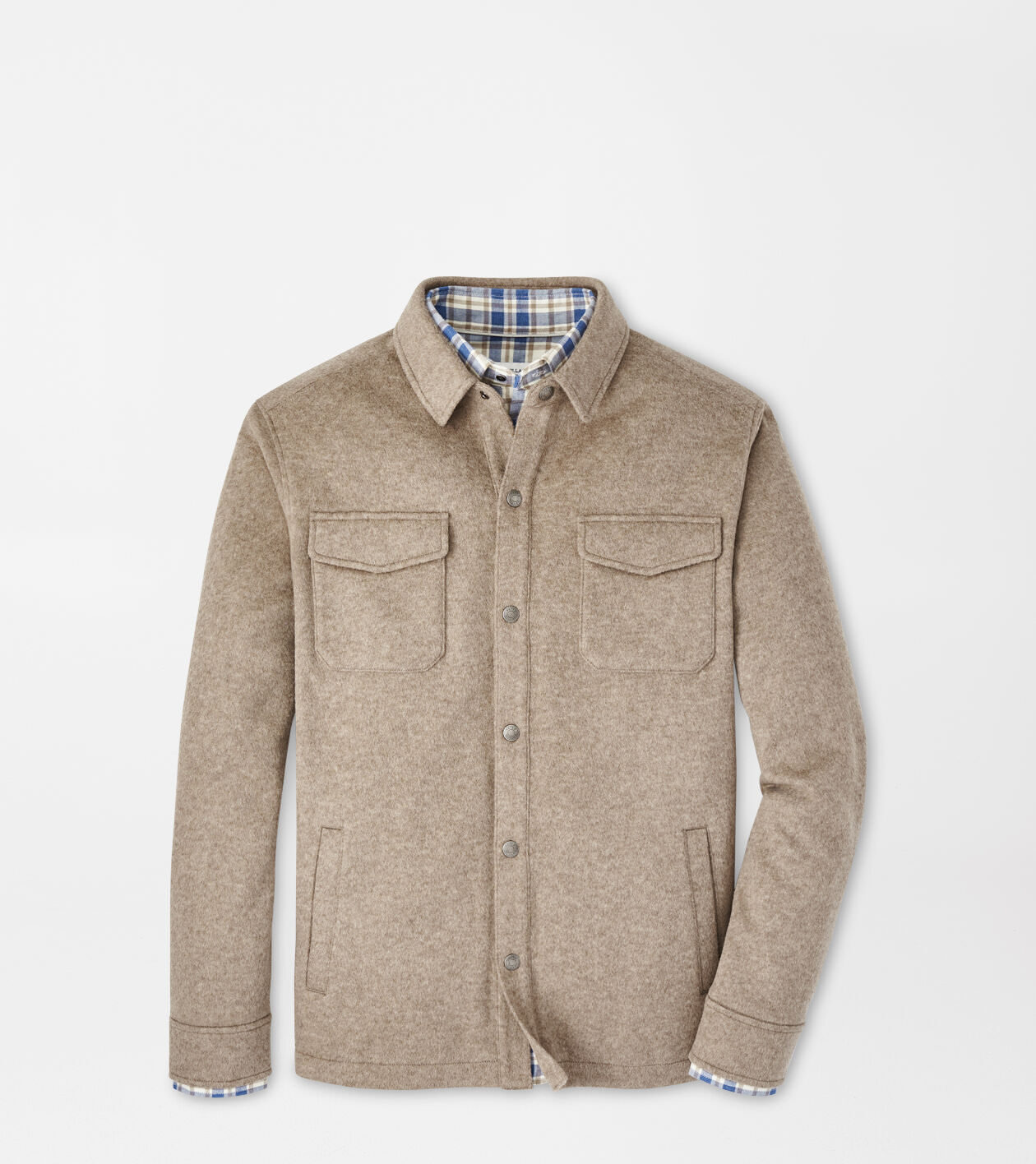 Mens shirt jacket wool sales