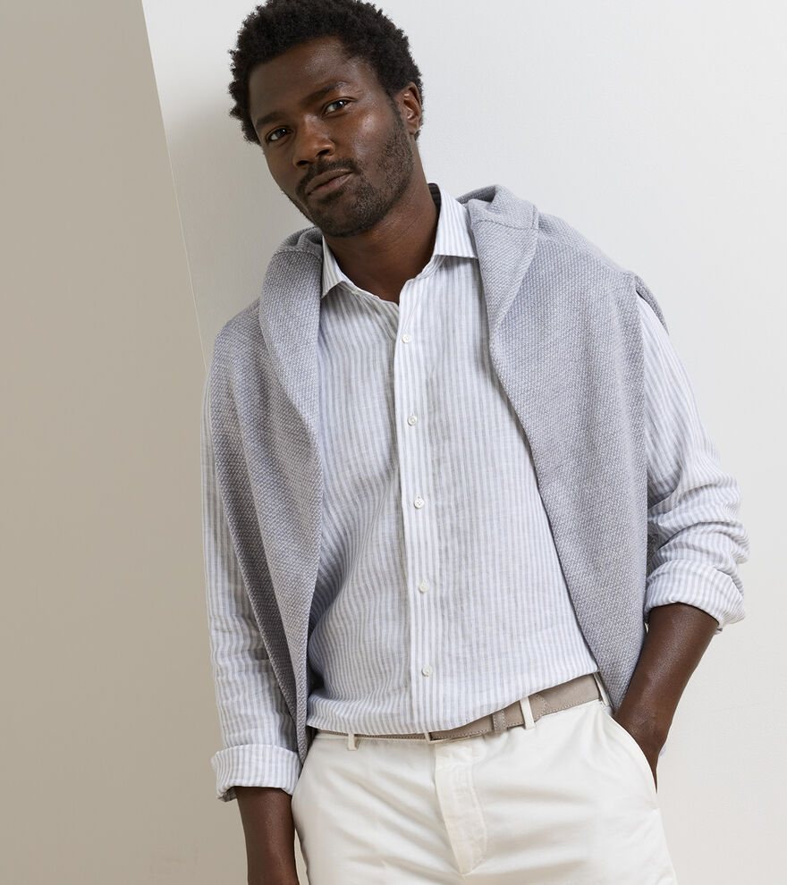 Astino Lino Stripe Shirt image number 4