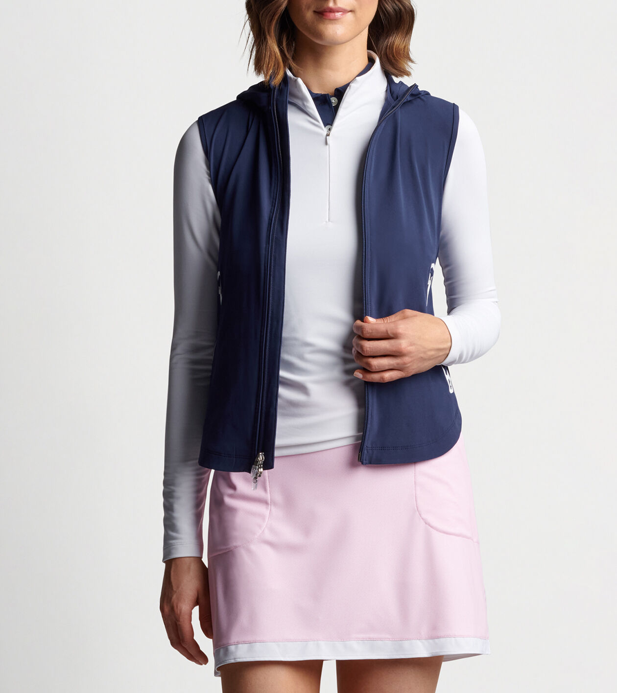 【SALE】 Jameson Full-Zip Hooded Gilet | Peter Millar トップス