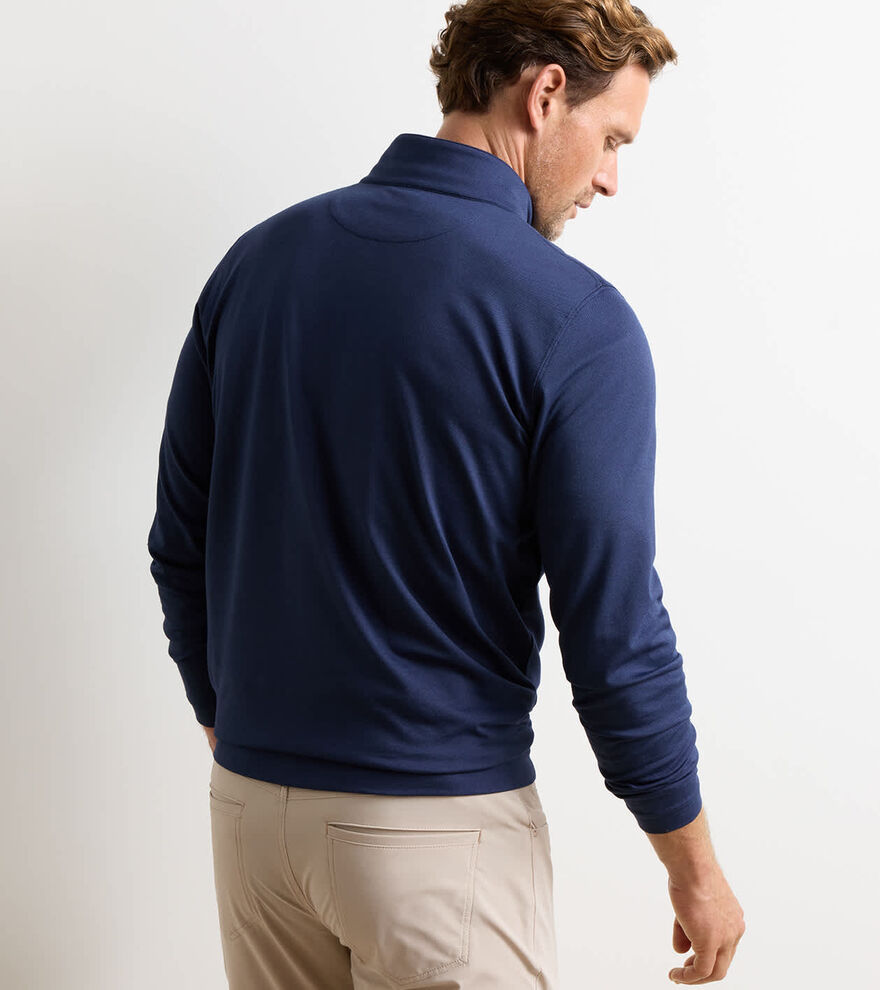 Albatross Cotton-Blend Piqu&eacute; Quarter-Zip - Alternate Image 2