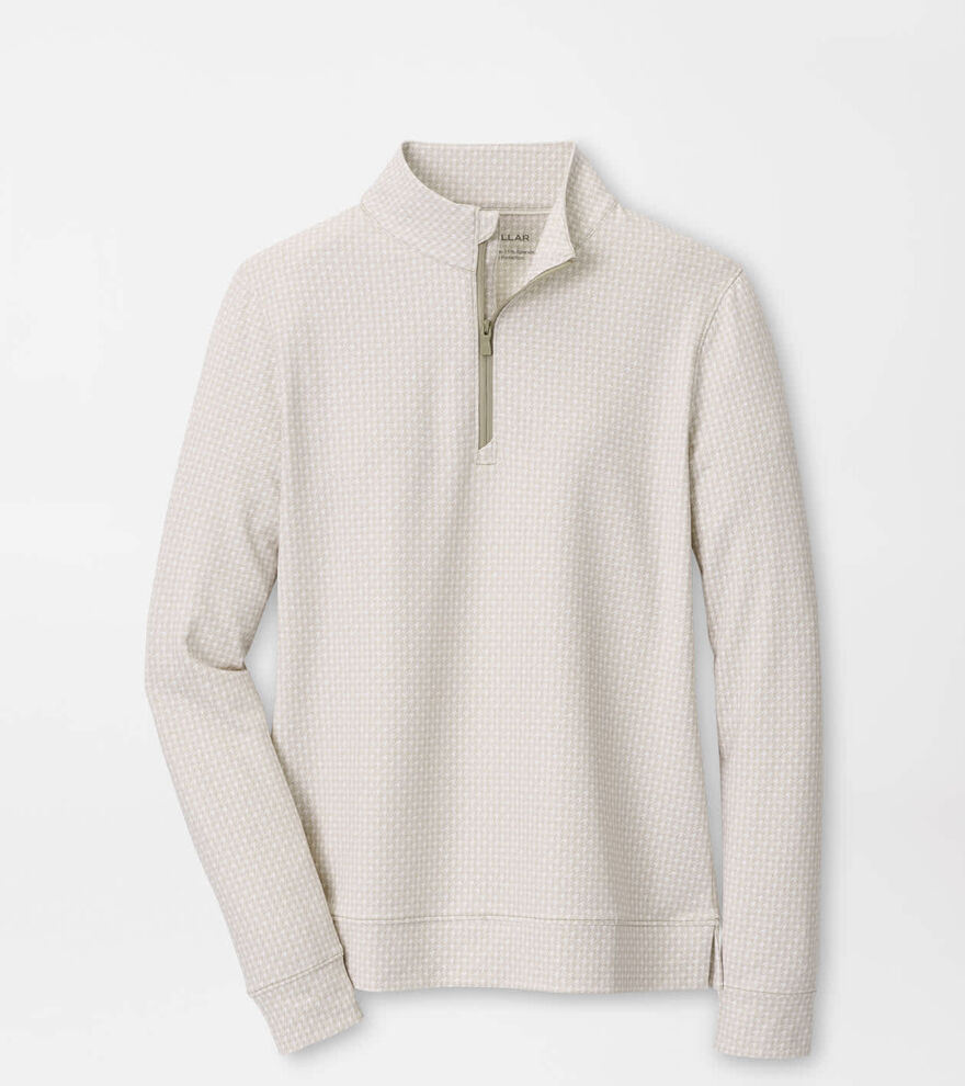 Houndstooth Print Perth Performance Quarter-Zip image number 1