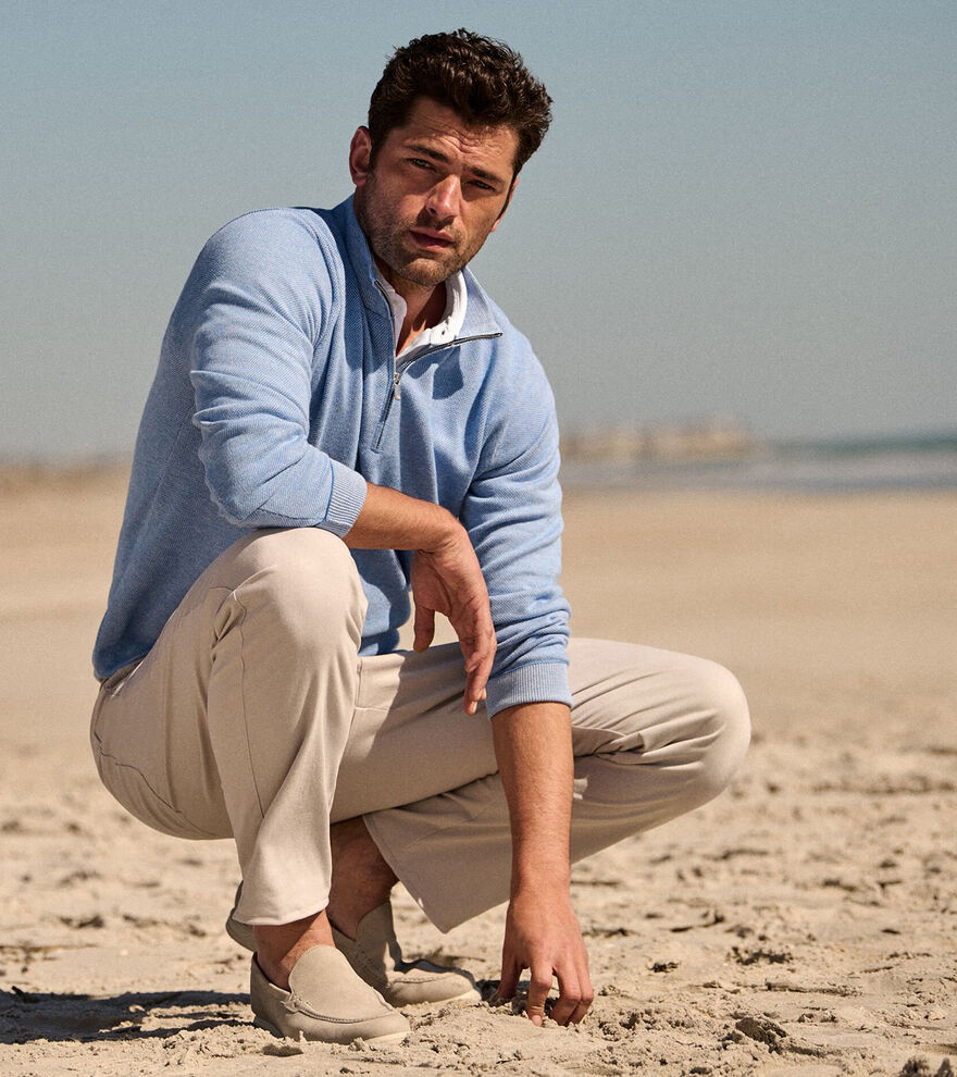 Coolspun Lite Birdseye Quarter Zip Jumper image number 6