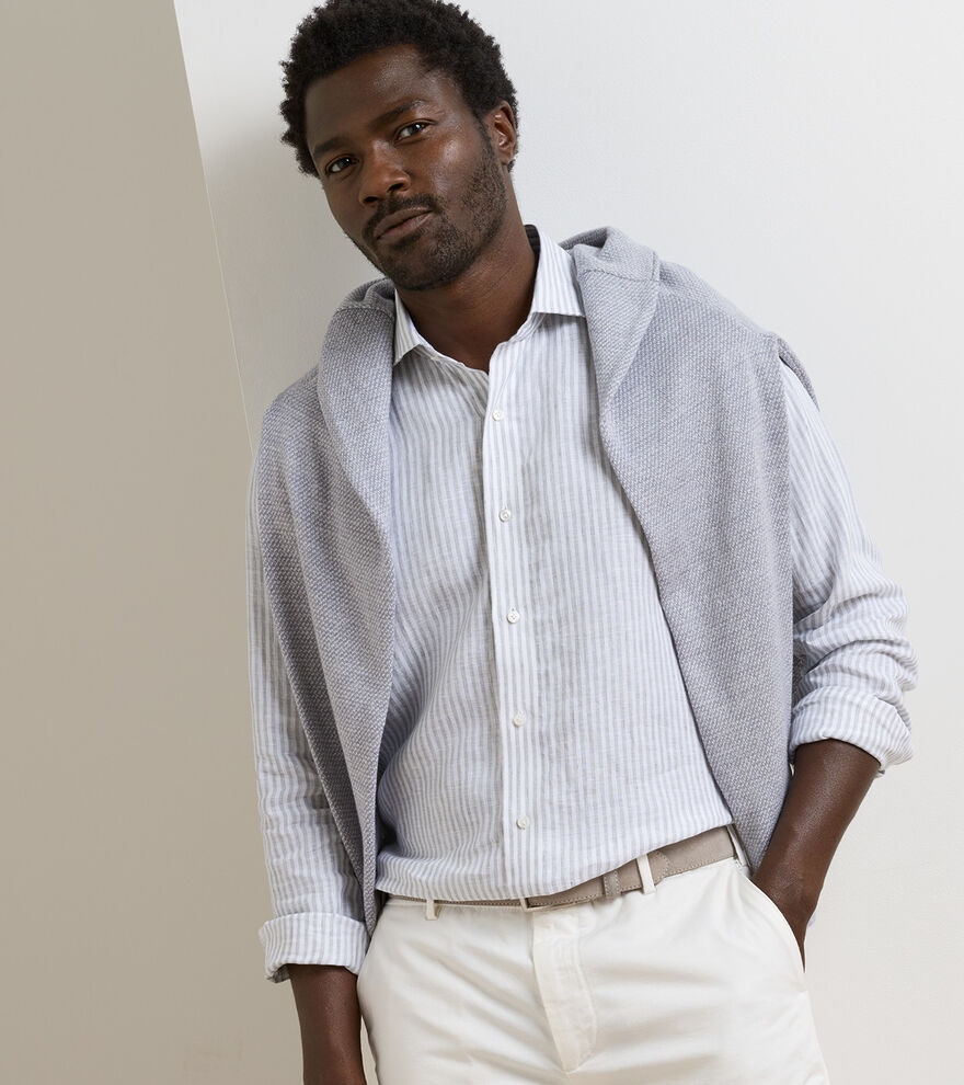 Astino Lino Stripe Shirt - Alternate Image 3
