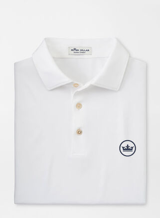 Peter Millar Crown Seal Solid Performance Jersey Polo In White