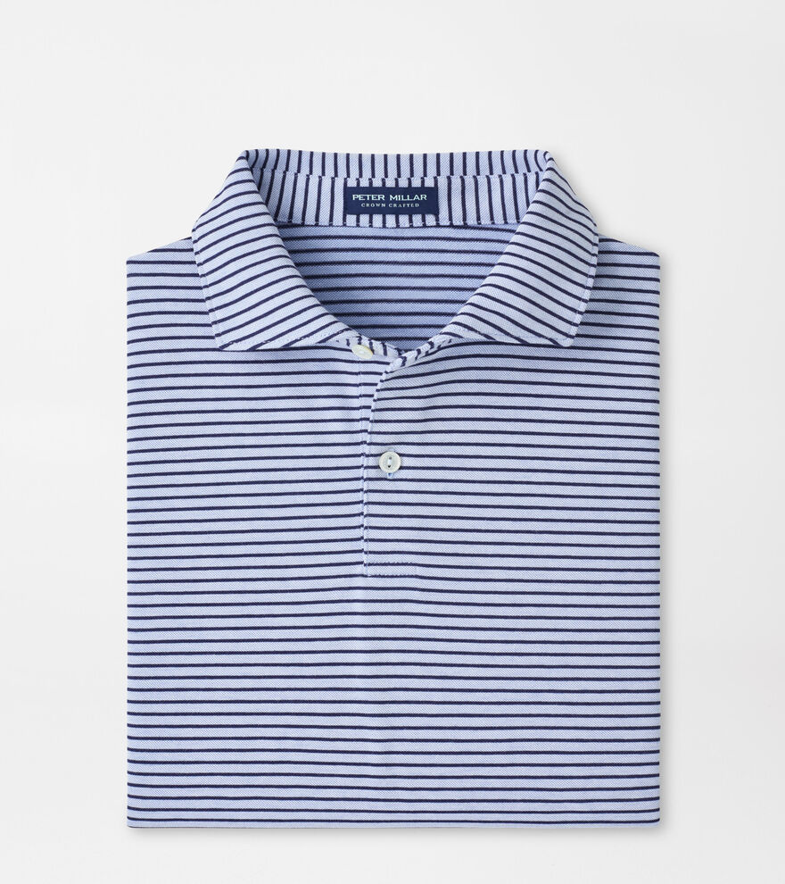 Albatross Stripe Cotton-Blend Piqu&eacute; Polo image number 1