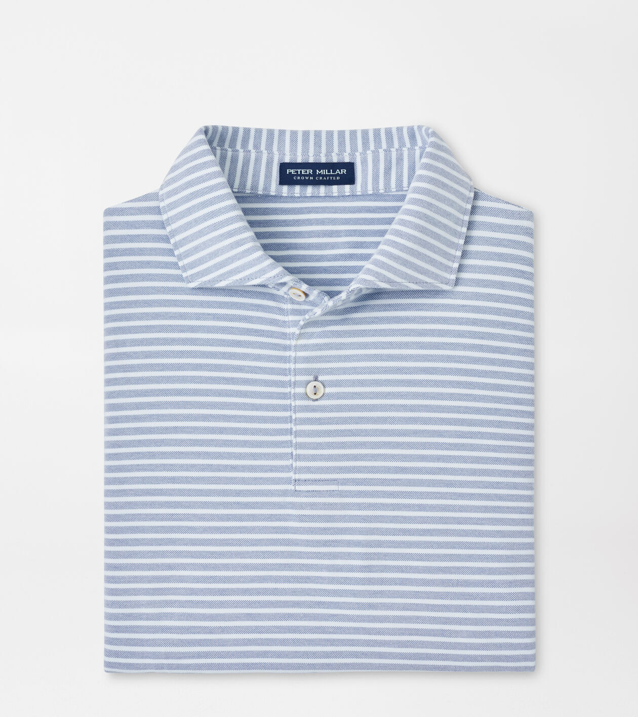 Albatross Stripe Cotton Blend Pique Polo