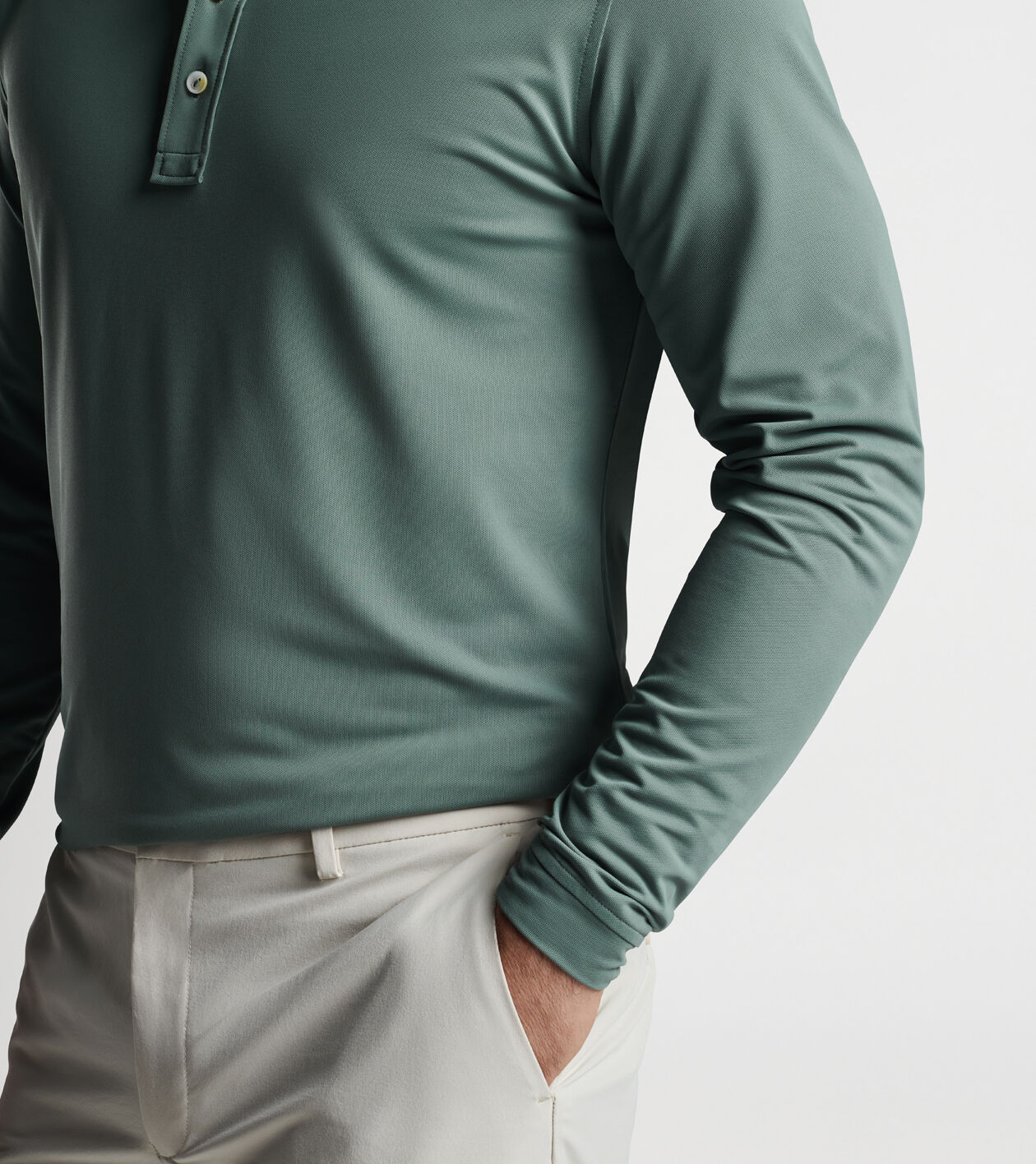 Soul Long Sleeve Performance Mesh Polo