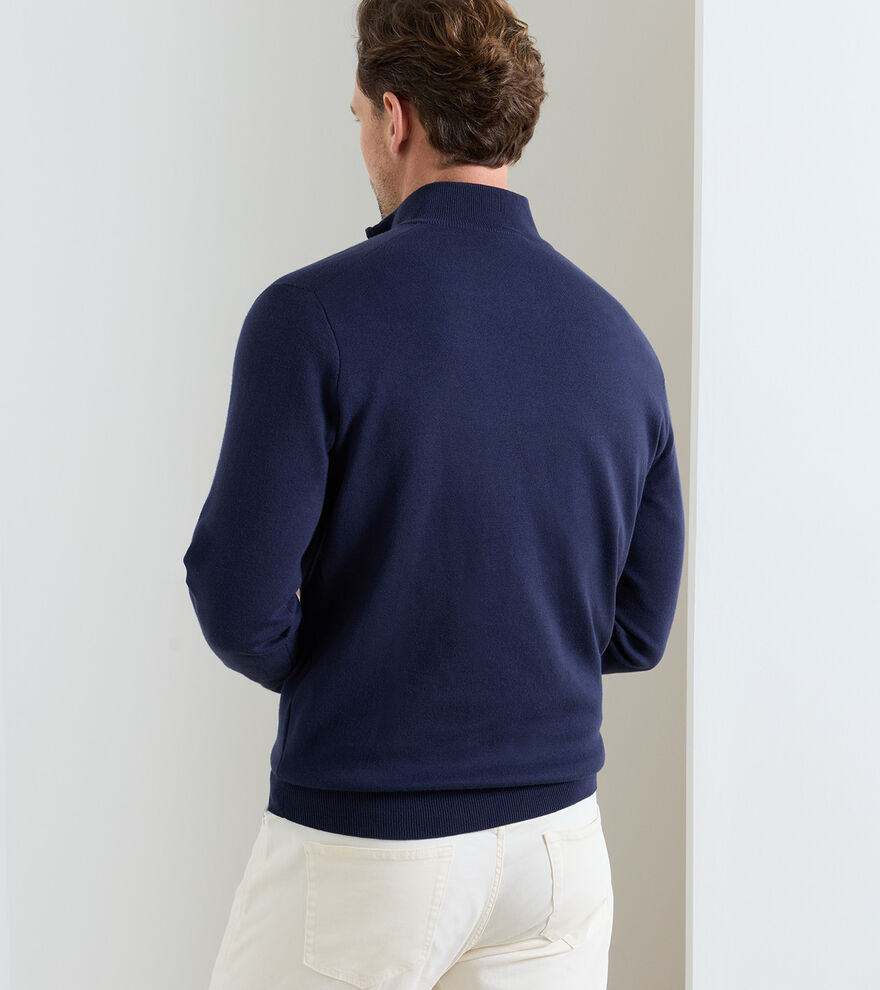 Coolspun Lite Cotton Quarter-Zip Jumper image number 3