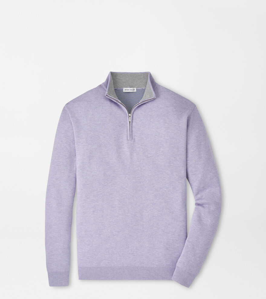 Coolspun Lite Cotton Quarter-Zip Jumper image number 1