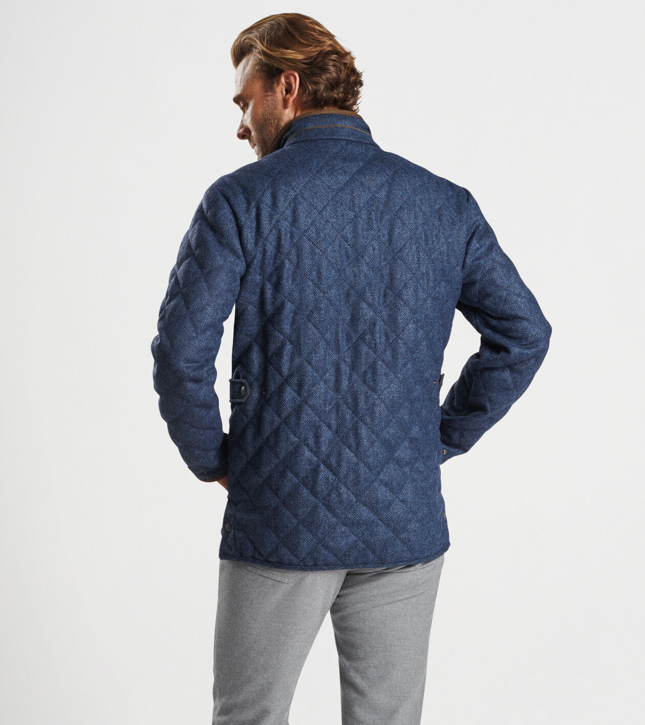 Mens quilted wool store jacket