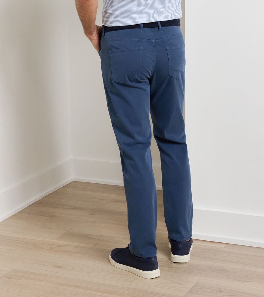 Signature Sateen Five-Pocket Trouser - Alternate Image 2