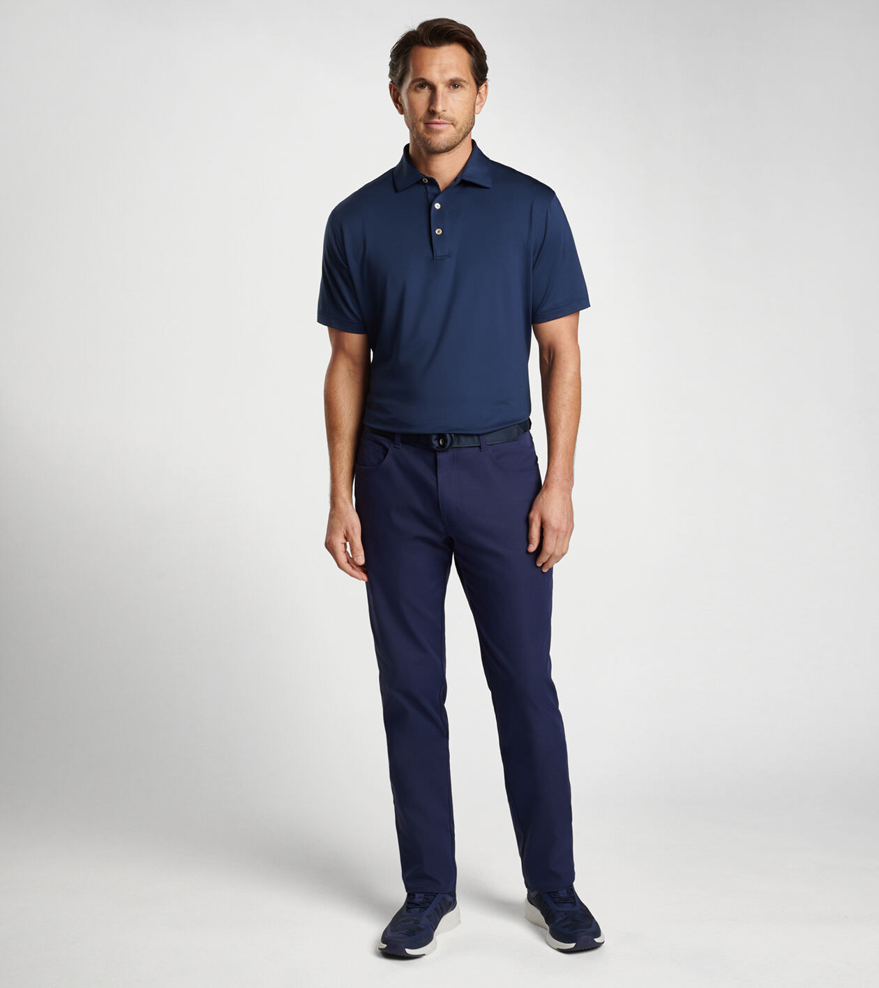 Grey polo navy pants on sale